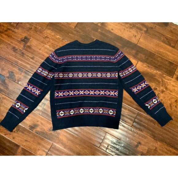 Rag & Bone Blue Men's Wesley Fair Isle Sweater 100% Wool, Size XL NWT! $395 - Picture 6 of 7